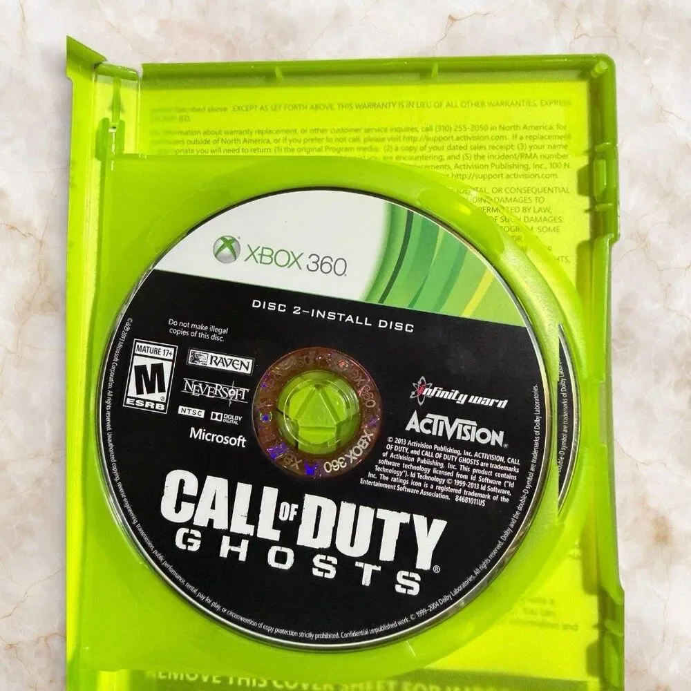 Call of Duty Ghosts Xbox 360 Video Game CIB Complete and Clean